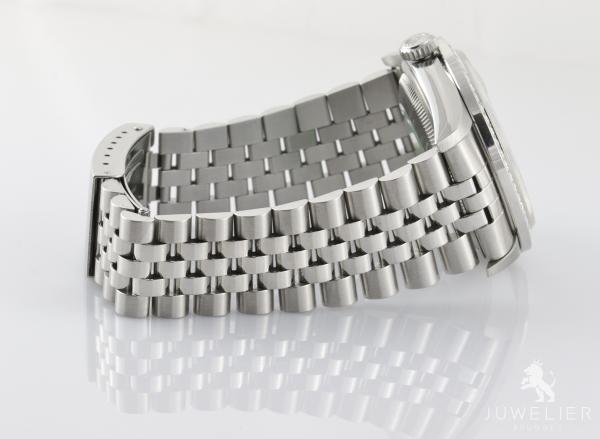 Rolex Datejust 36mm Stahl Automatik Diamantenbesatz Ref. 16234 Box & Papiere