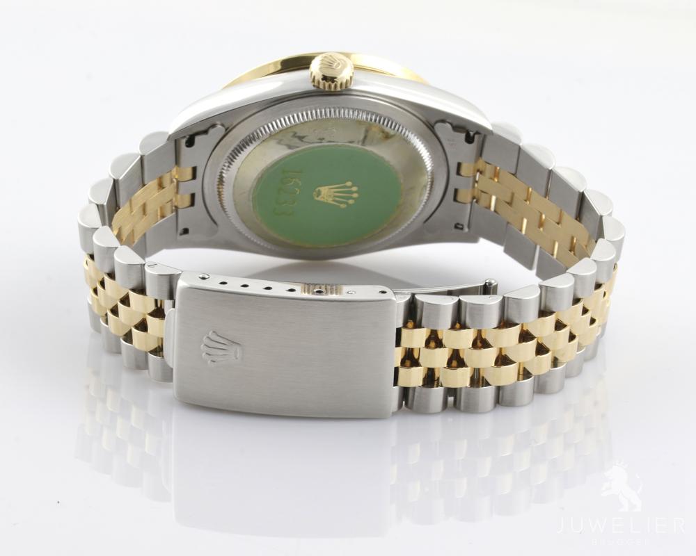 Rolex Datejust 36mm Bicolor Automatik Diamantenbesatz Ref. 16233 Box & Papiere
