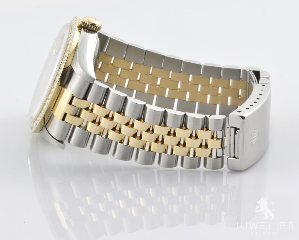 Rolex Datejust 36mm Bicolor Automatik Diamantenbesatz Ref. 16233 Box & Papiere